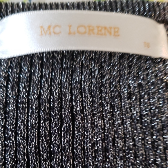 NWOT Shimmery Silver Long Sleeve Top - Picture 5 of 5